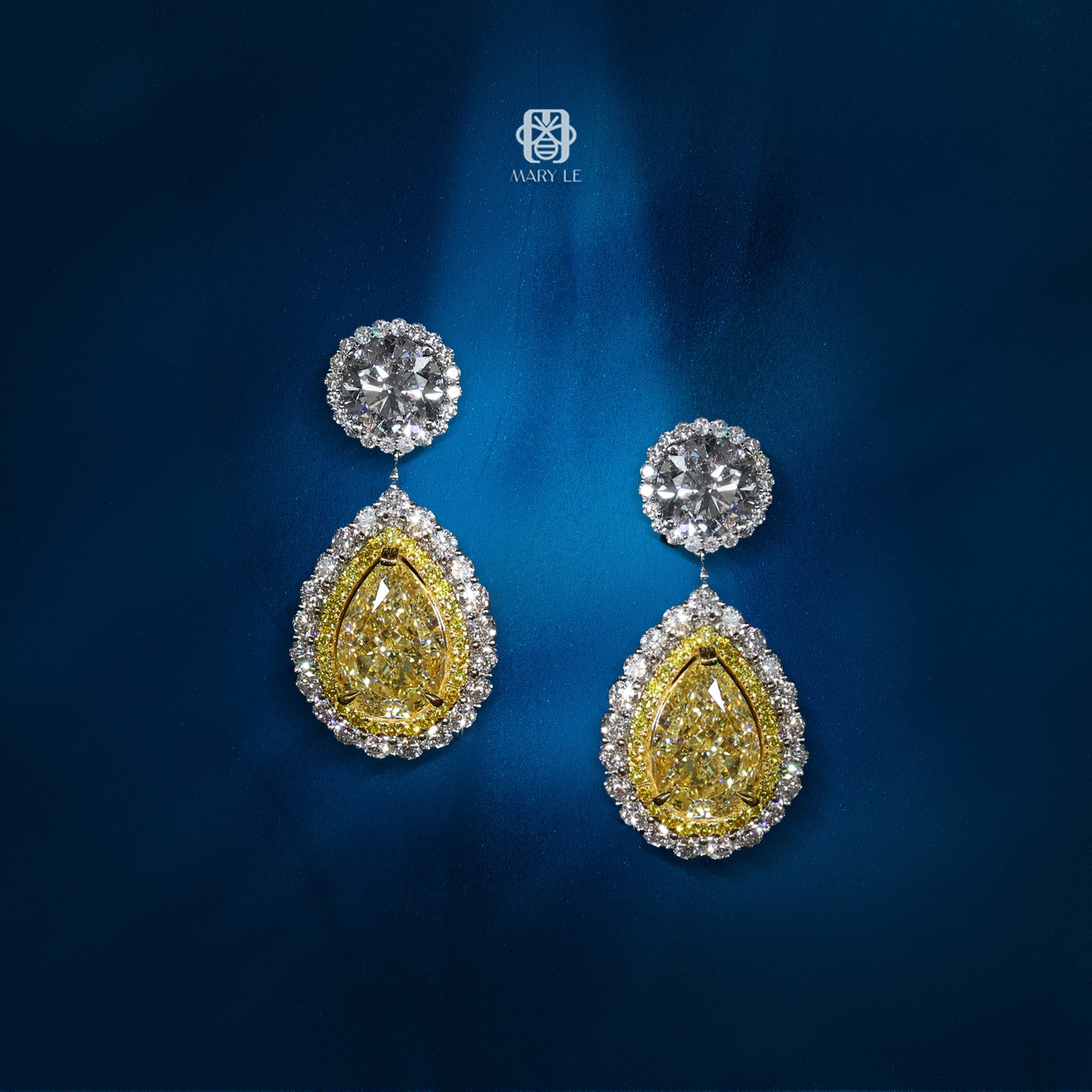 Dancing Feather Diamond Earrings I M459