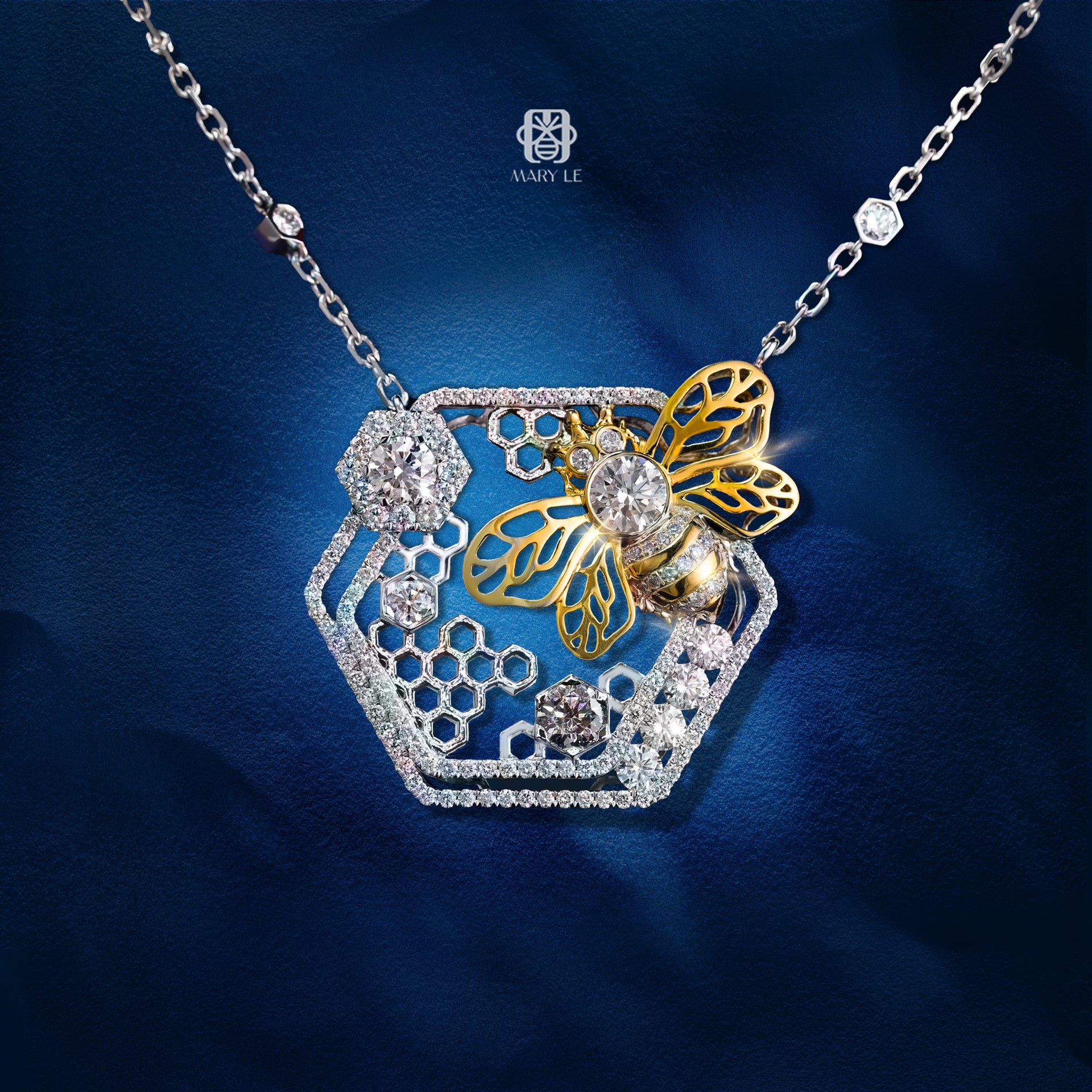 Les Abeilles de Mary Le Necklace | M508