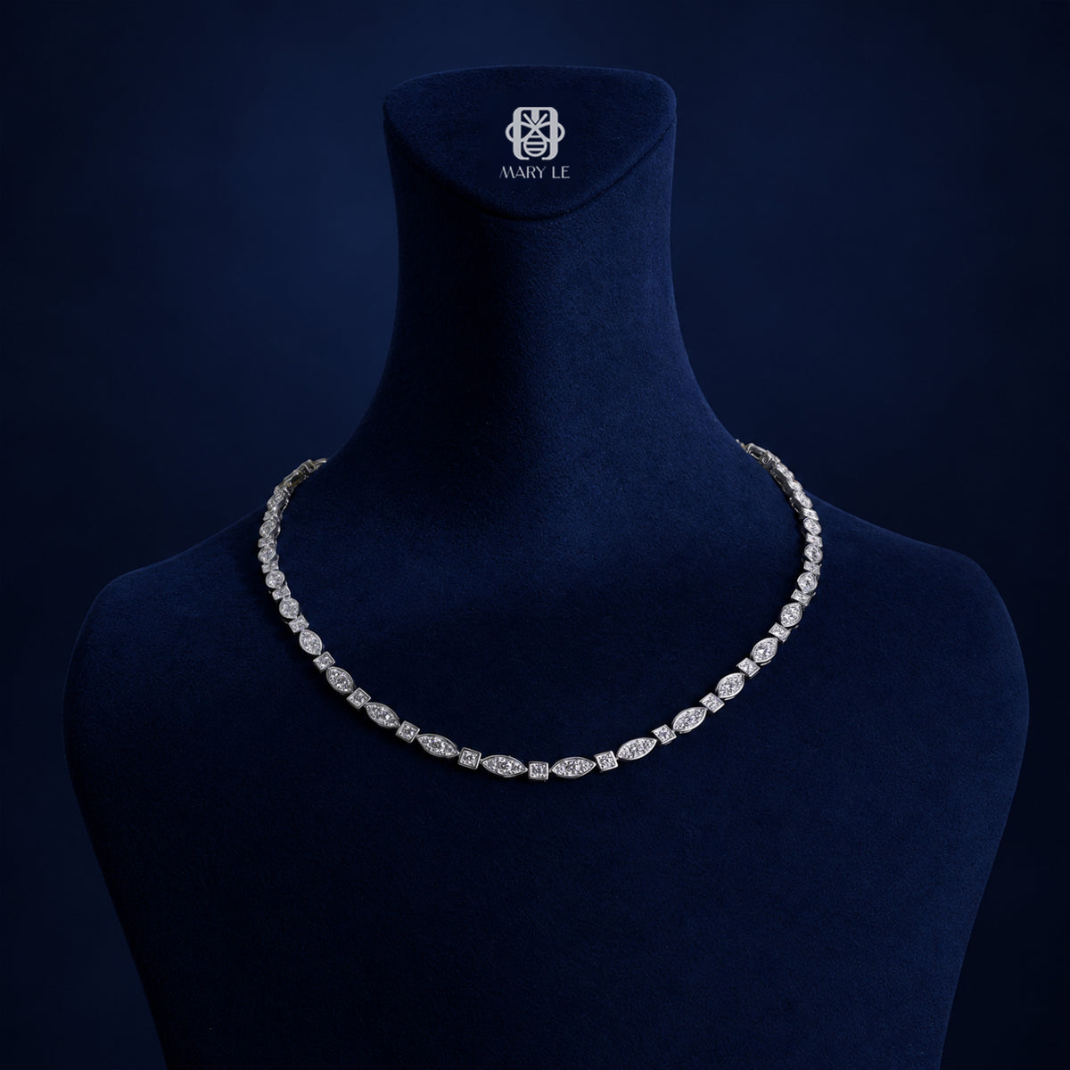 Fancy-Shaped Diamond Eternity Necklace | M605