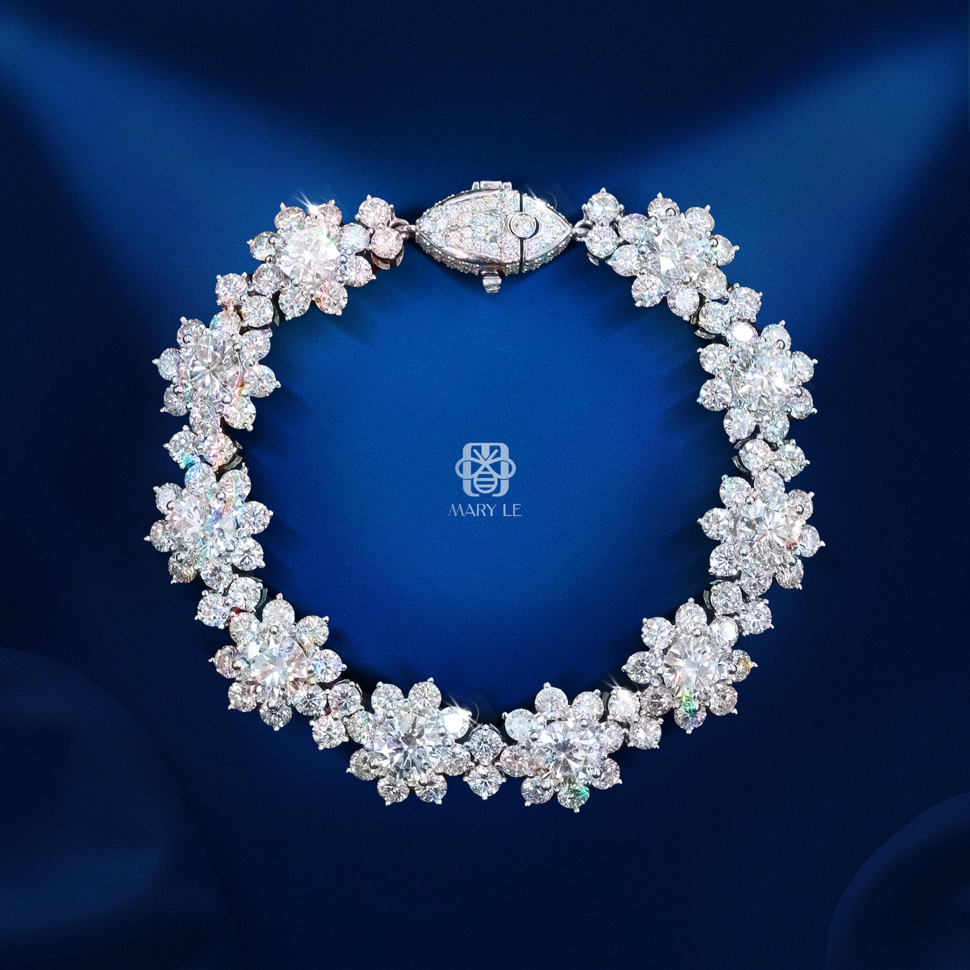 Solar Blossom Diamond Bracelet | M243