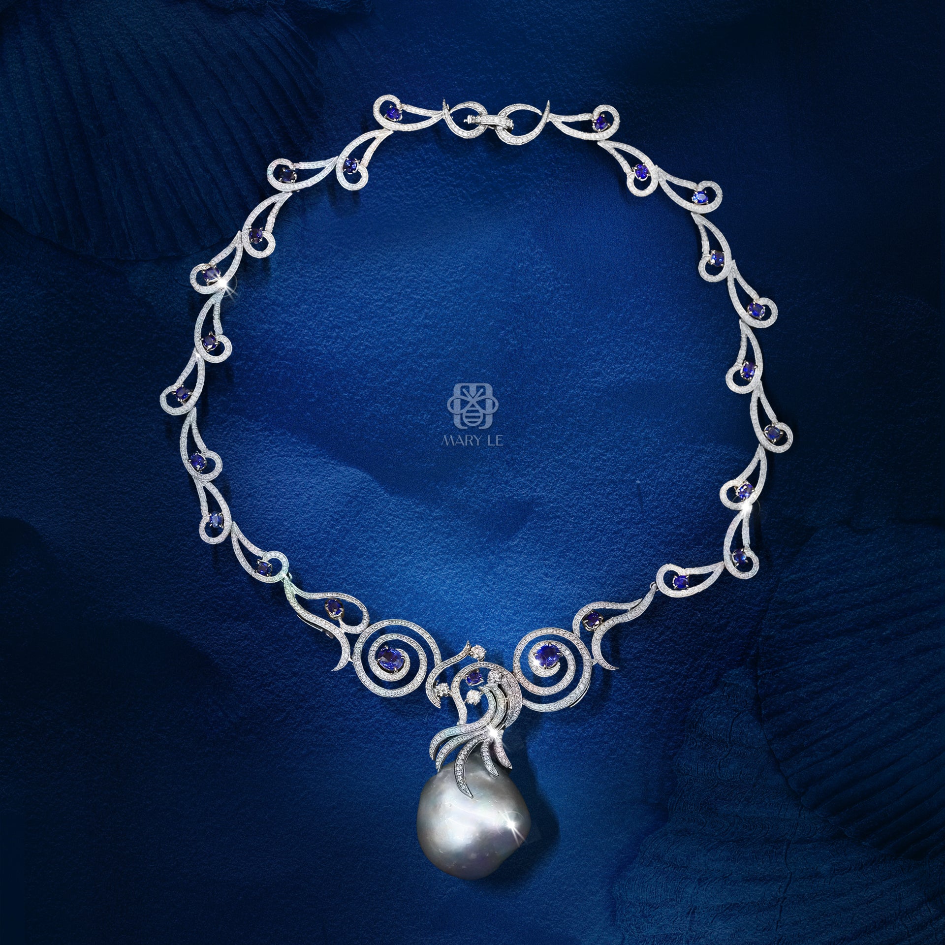 Midnight Pearl Necklace | M250