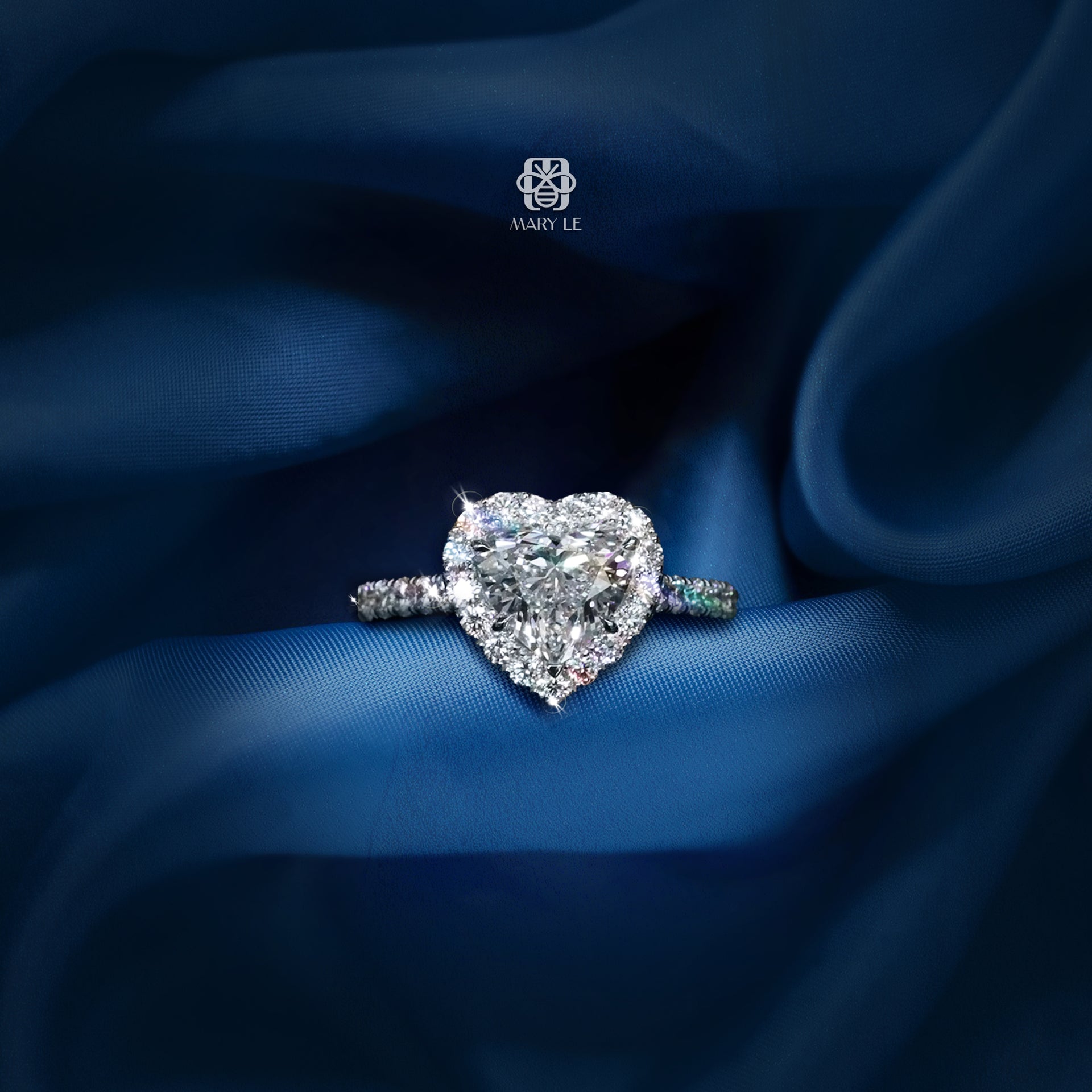 Forever Halo Heart Diamond | M269