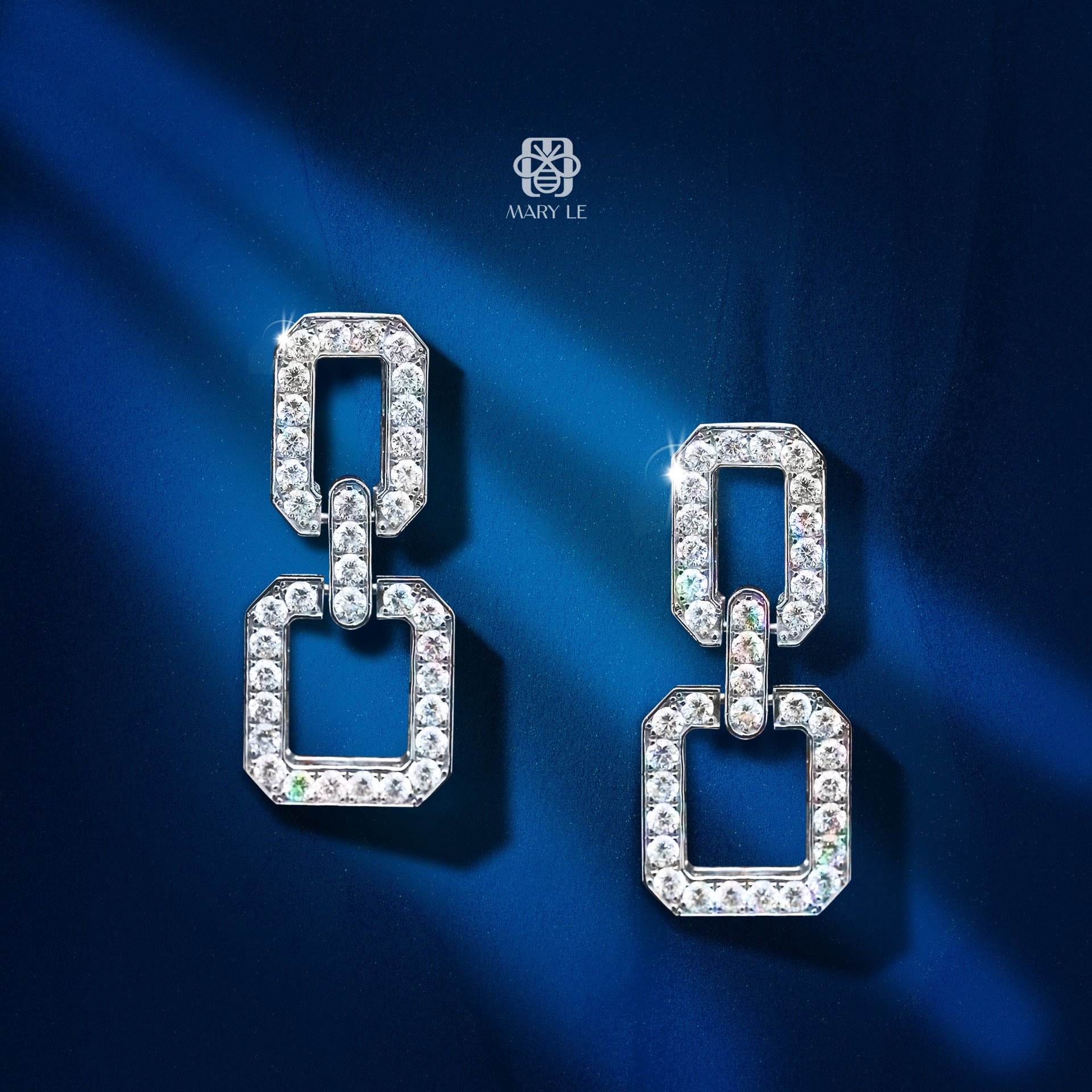 Art Deco Diamond Earrings | M304