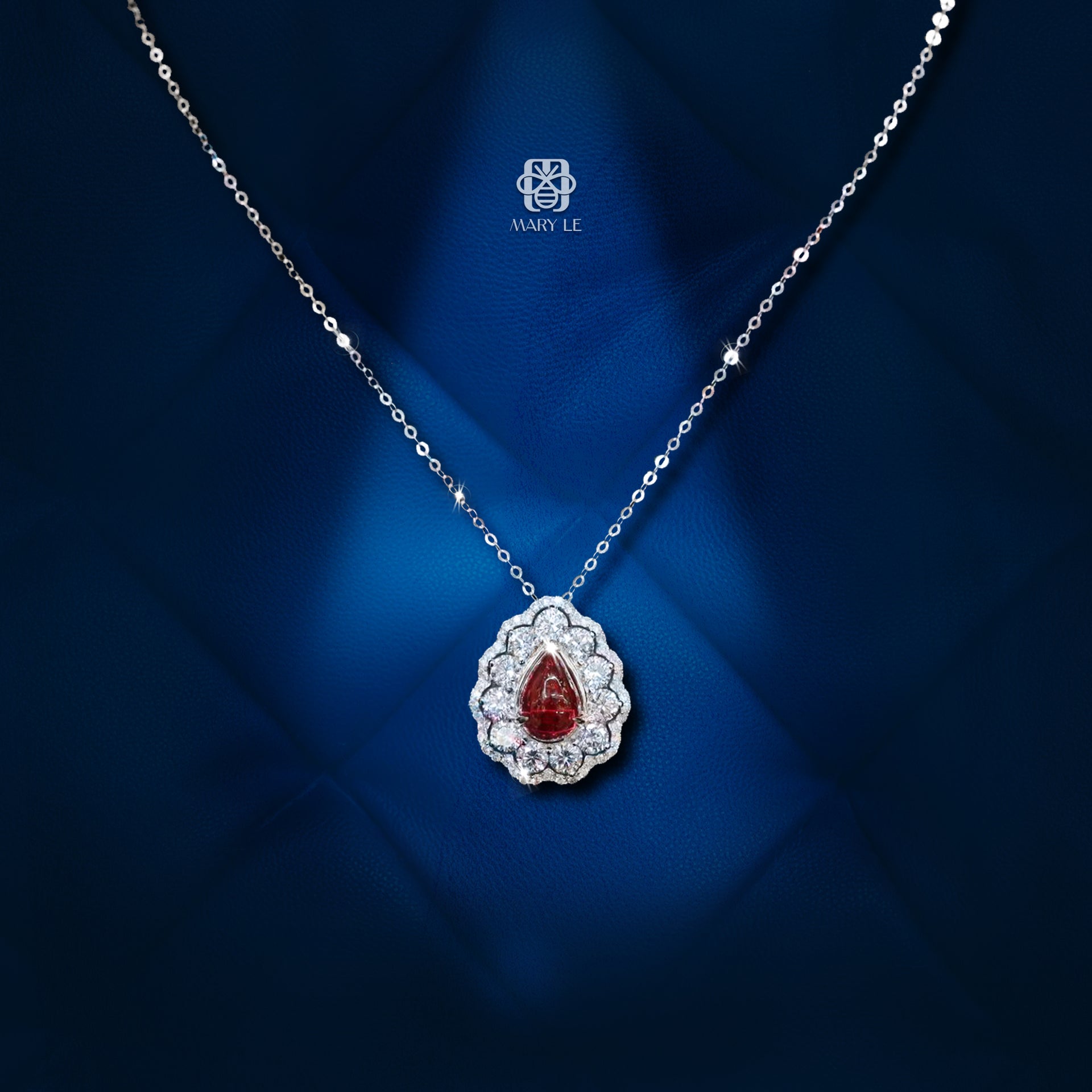 Ruby and Diamond Pendant | M309