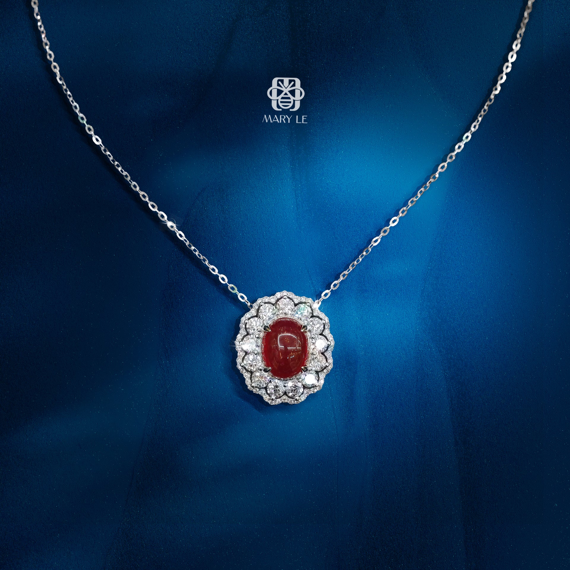 Ruby and Diamond Pendant | M310