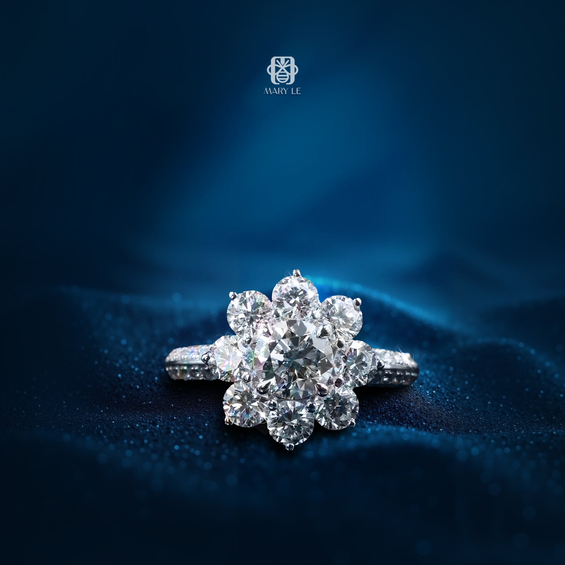 Solar Blossom Diamond Ring I M479