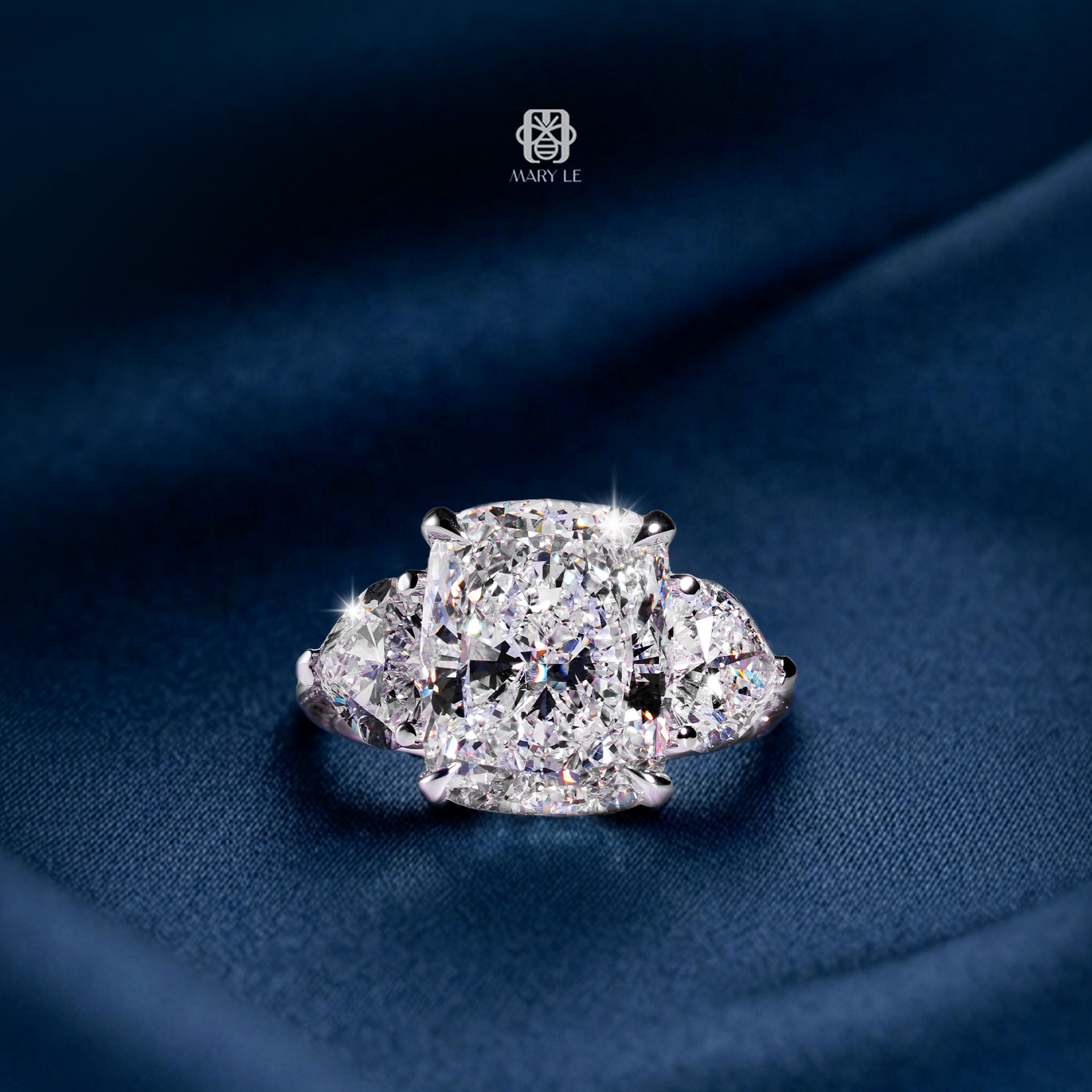 Timeless Cushion Flawless Diamond Ring| M489
