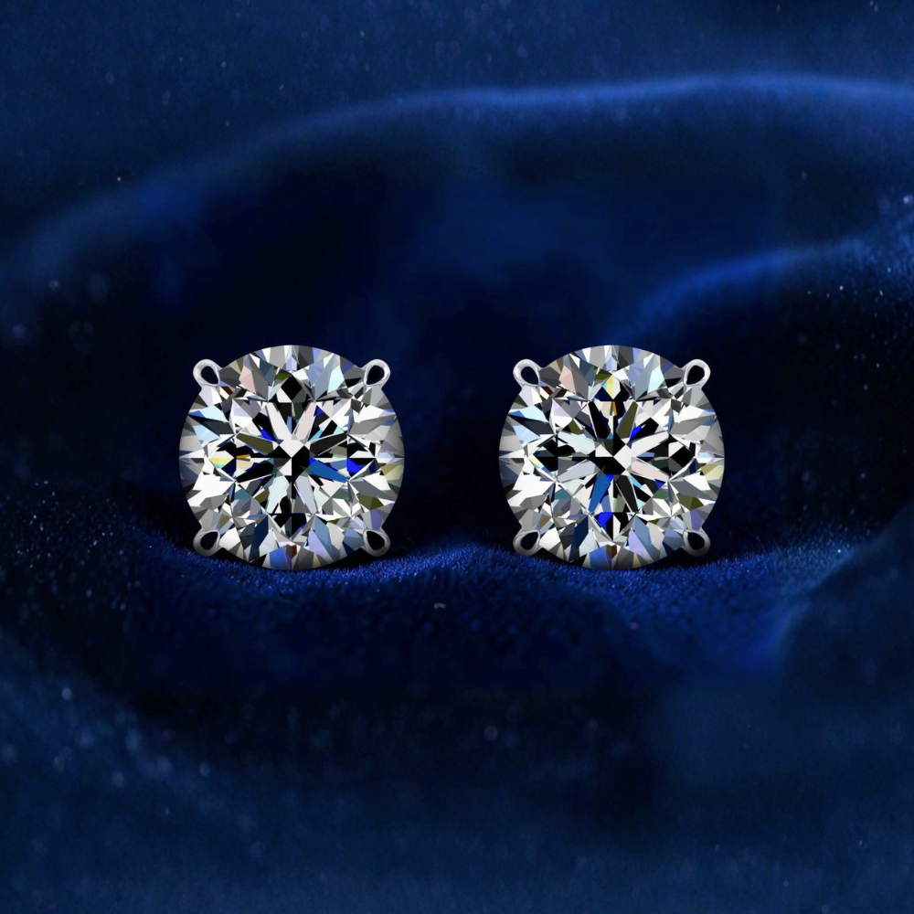 Classic Mary Le Rose Gold Diamond Earrings | M499