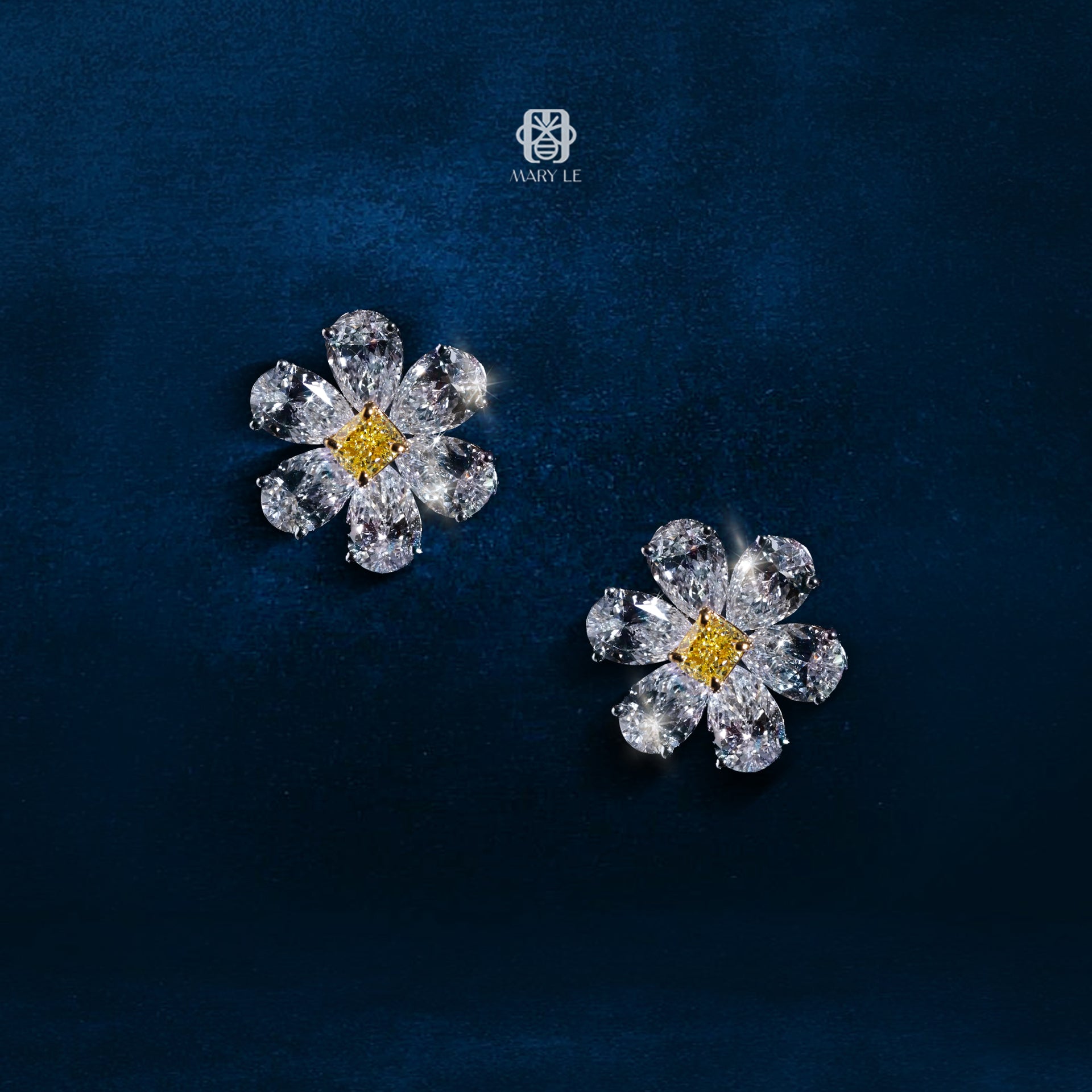 Celestial Lily Diamond Earrings | M545