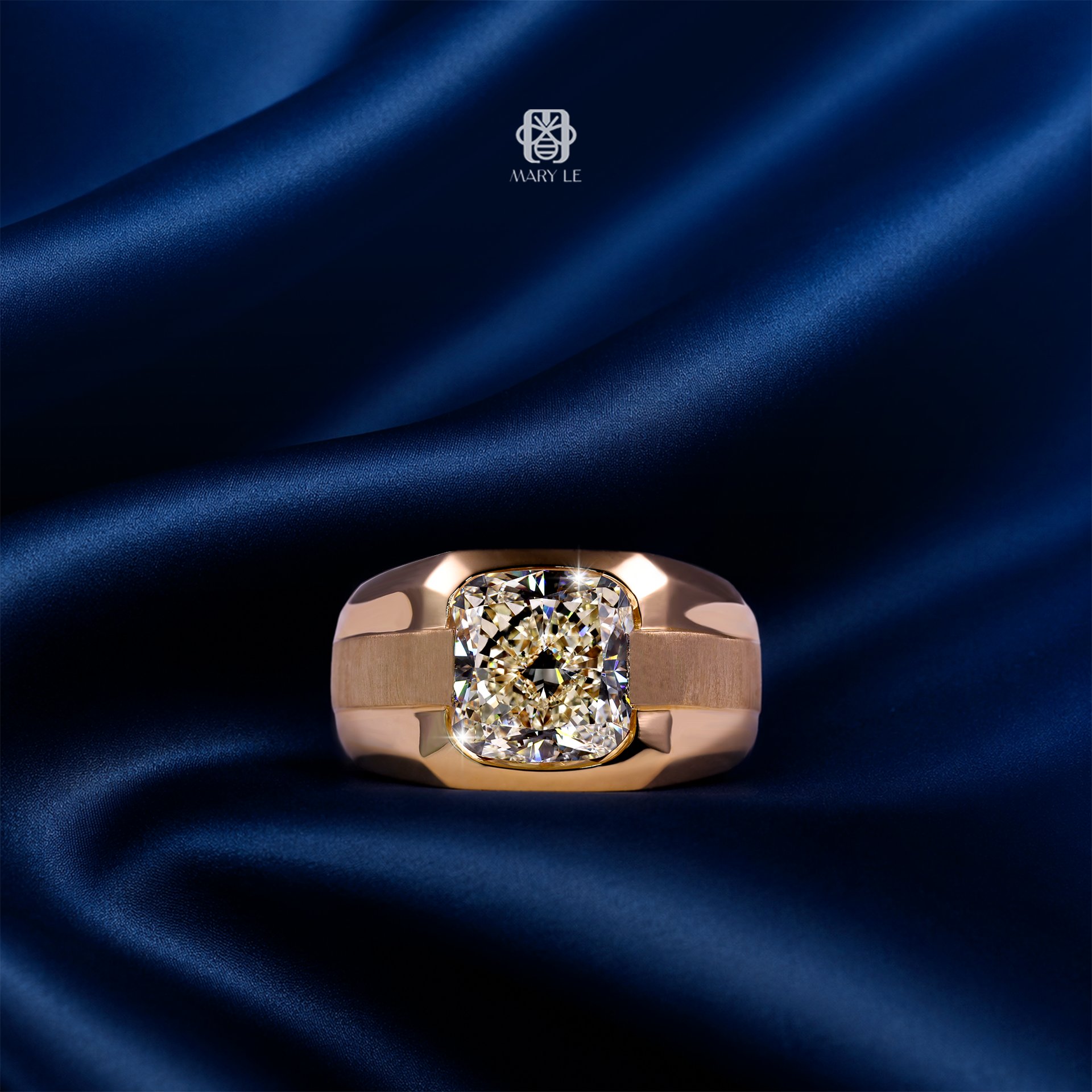 Apex Cushion Diamond Men's Ring | M591