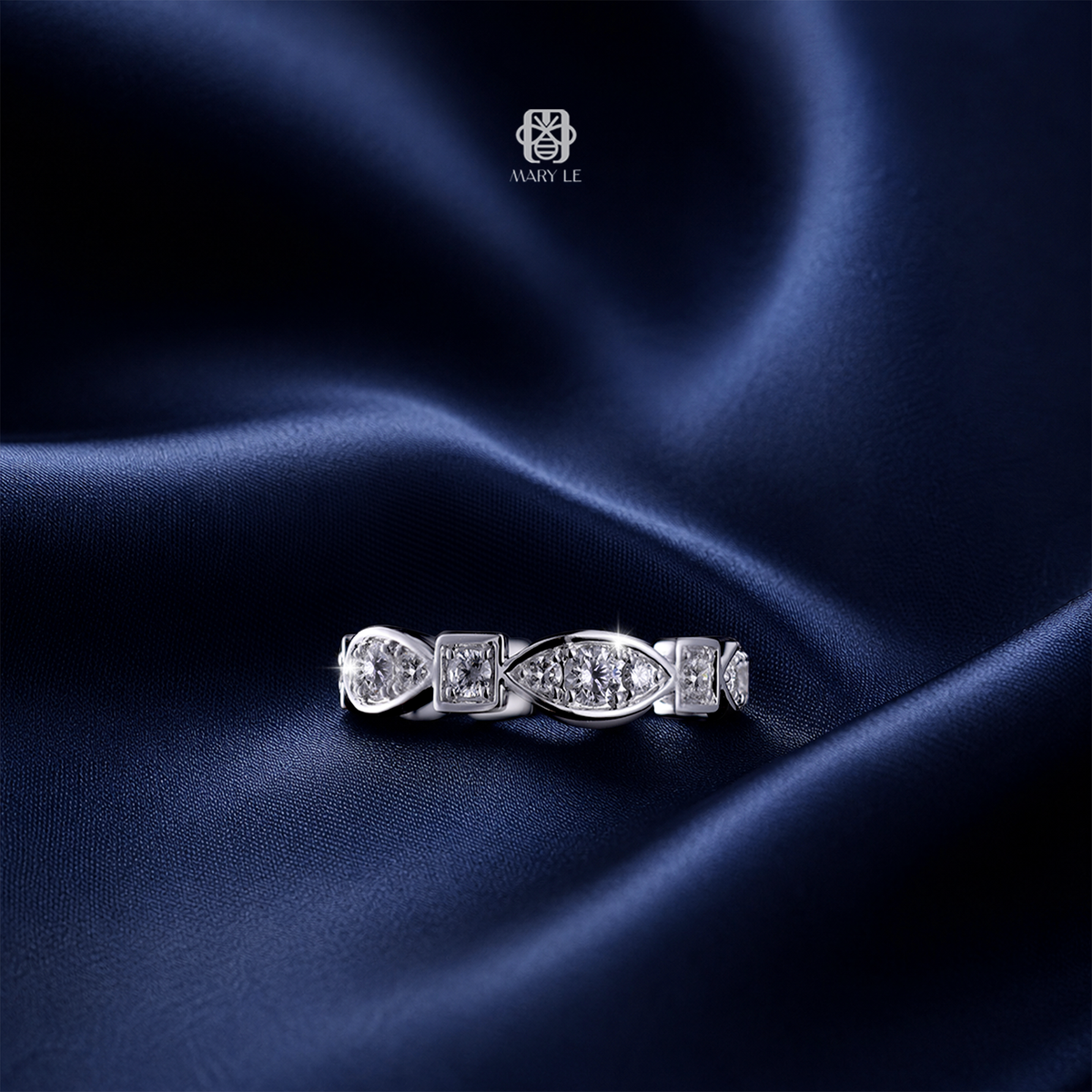 Fancy-Shaped Diamond Eternity Ring | M615